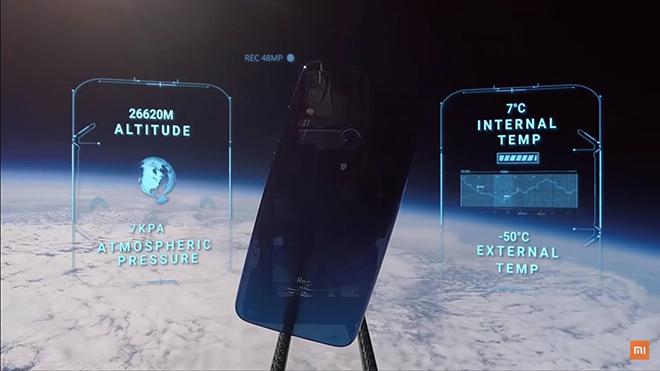 Redmi Note 7 chạy tốt ngay cả khi lên vũ trụ và rơi xuống Trái đất - 1