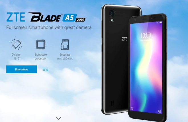 "Trình làng" ZTE Blade A5 2019 giá cực rẻ - 1