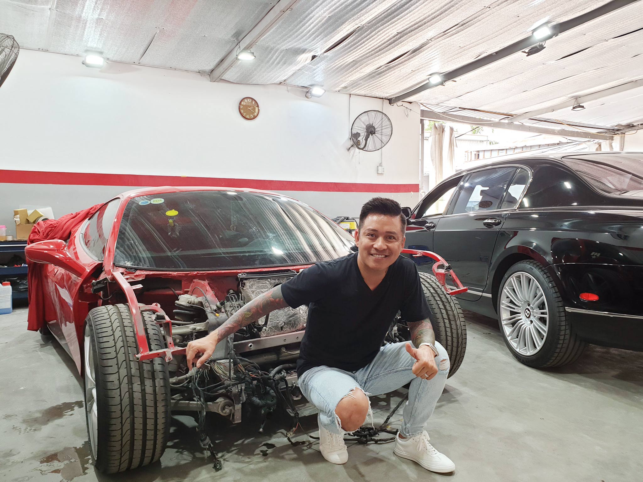 Tuấn Hưng tiết lộ tình trạng siêu xe 16 tỷ vỡ nát đầu sau nửa năm "đắp chiếu" - 1