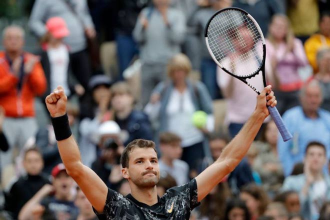 Roland Garros ngày 4: Dimitrov thắng ngược vất vả - 1