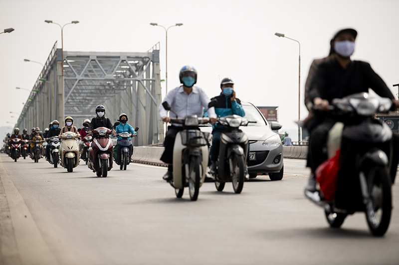 Hình ảnh đường phố Hà Nội trong ngày cuối cách ly xã hội theo Chỉ thị 16 - 10