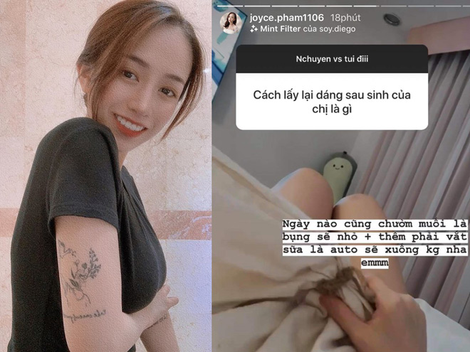 Ái nữ nhà Minh Nhựa lấy lại dáng vóc thon thả sau 2 tuần sinh con nhờ đâu? - 4