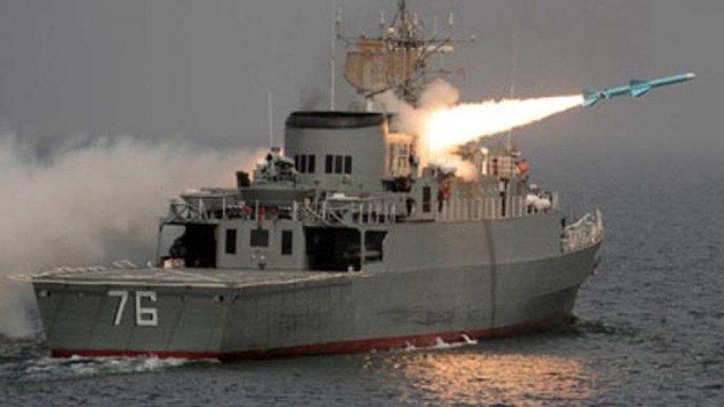 Iranian warship launched rocket 