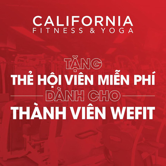 California Fitness & Yoga hỗ trợ gói hội viên cho khách hàng của WeFit - 2
