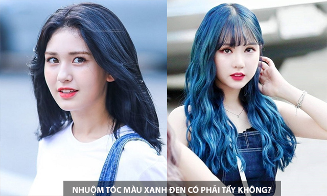 6 màu tóc hot 2020 được gái Nhật  Hàn lăngxê Đen deep blue