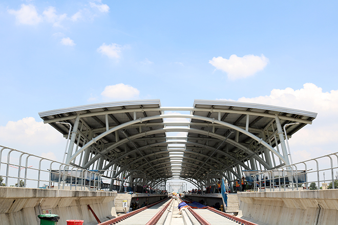 Cận cảnh Depot và ga trên cao của tuyến metro số 1 sắp hoàn thành để đón đoàn tàu chạy thử nghiệm - 13