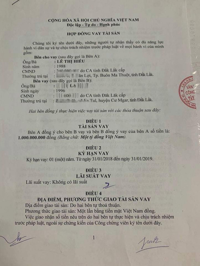 Đắk Lắk: Con gái 1 Phó giám đốc Công an tỉnh bị tố vay 5 tỉ đồng không trả - 2