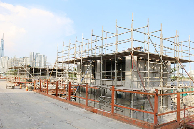 Cận cảnh ga ngầm dưới lòng đất của tuyến metro ở Sài Gòn đang dần thành hình - 8