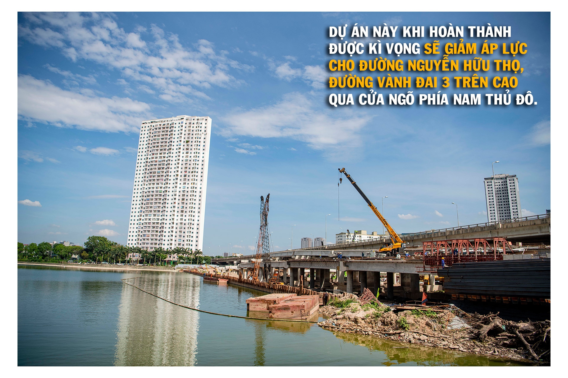 Toàn cảnh cầu hàng trăm tỷ vượt qua hồ nước đẹp bậc nhất Hà Nội - 15