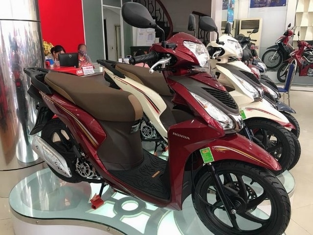 Honda Vision 2021 Màu Đỏ Mận Chính hãng mới ở Bình Định giá 12tr MSP  1902571