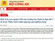 Cựu Phó Cục trưởng cục Quản lý dược Bộ Y tế bị khởi tố