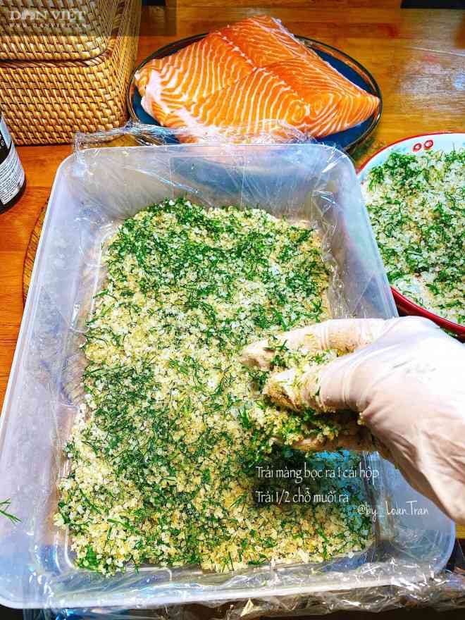 Lạ miệng với món cá hồi muối, màu đỏ đẹp, vị đậm đà - 5