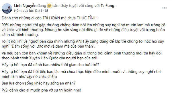 Cảm phục ý chí vượt qua nghịch cảnh trong hành trình đi bộ xuyên Hàn Quốc của chàng trai Việt - 7