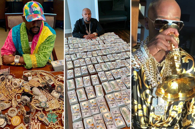 Mayweather phải “mãi võ” kiếm tiền, hành trình “đốt sạch” tỷ đô - 1