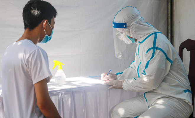 Xem cử tri Đà Nẵng diễn tập bầu cử trong điều kiện giả định dịch COVID-19 bùng phát - 5