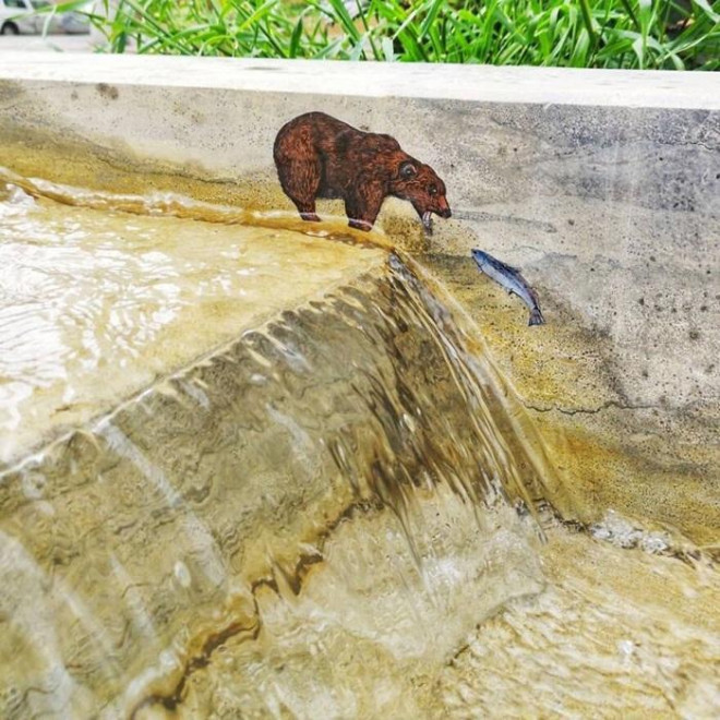 Những góc phố xấu xí trở nên đẹp lạ nhờ sáng tạo "lầy lội" của họa sĩ người Pháp - 30