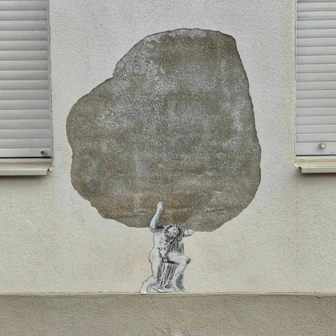 Những góc phố xấu xí trở nên đẹp lạ nhờ sáng tạo "lầy lội" của họa sĩ người Pháp - 34