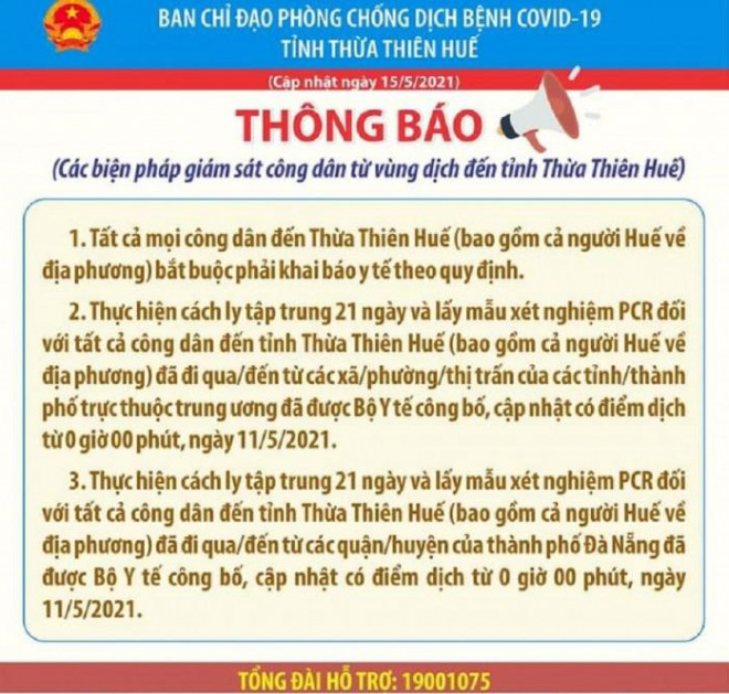 Huế đính chính thông tin "tuyệt đối không tiếp nhận người đến từ Đà Nẵng" - 2