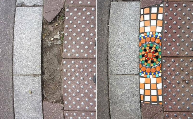 Biến ổ gà trên đường phố thành tác phẩm nghệ thuật: Anh tài là đây chứ đâu! - 3