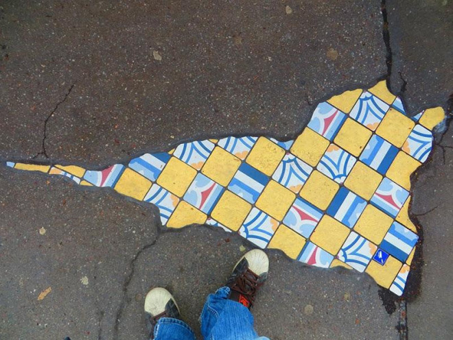 Biến ổ gà trên đường phố thành tác phẩm nghệ thuật: Anh tài là đây chứ đâu! - 18