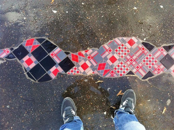 Biến ổ gà trên đường phố thành tác phẩm nghệ thuật: Anh tài là đây chứ đâu! - 22