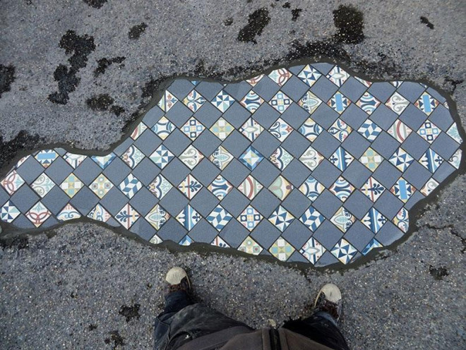 Biến ổ gà trên đường phố thành tác phẩm nghệ thuật: Anh tài là đây chứ đâu! - 29