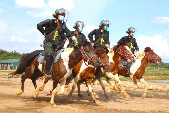 Cận cảnh Cảnh sát cơ động cưỡi chiến mã, nổ súng trấn áp tội phạm - 4