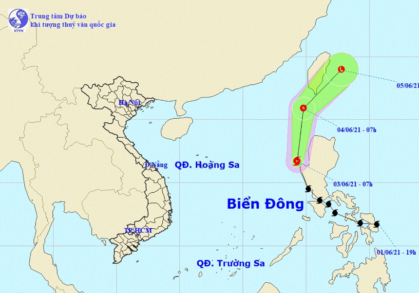 Biển Đông hứng cơn bão đầu tiên của năm 2021 - 1