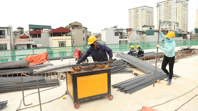 Chùm ảnh: Tăng tốc làm đường Vành đai 2 trên cao trong "bão" Covid-19 - 9