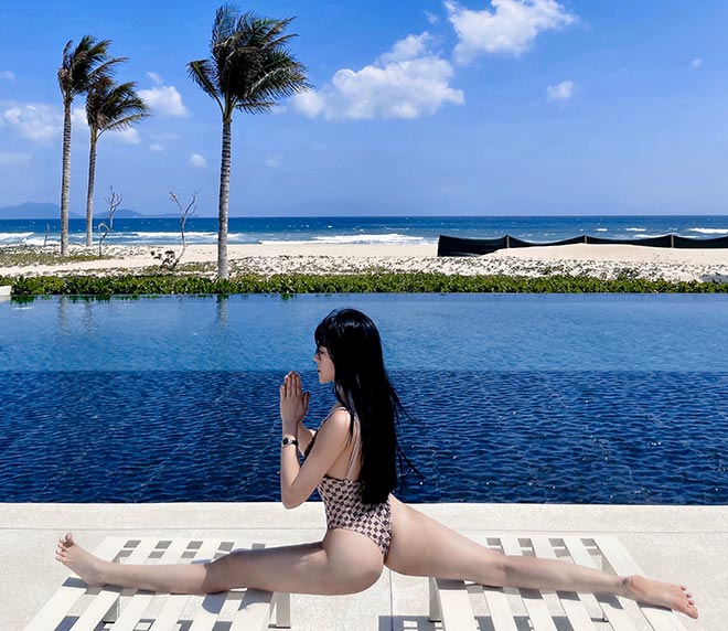Cách giữ body uyển chuyển của người đẹp Việt từng gây ồn ào vì không nội y tập yoga - 5