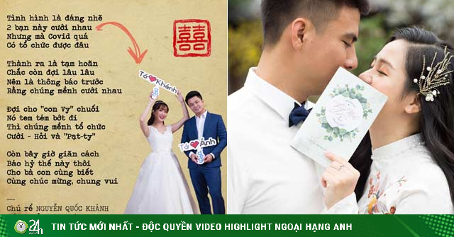 Cách báo hỷ “có một không hai” thời COVID-19 của cặp đôi Hà thành