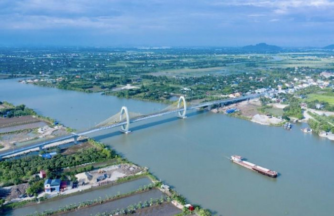 Cận cảnh cầu Quang Thanh hình "hạt gạo" nối Hải Phòng - Hải Dương - 5