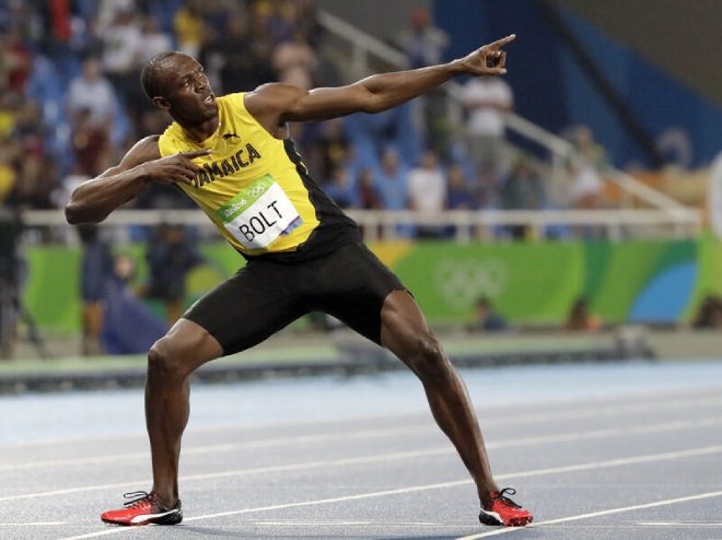 "Black Lightning"  Usain Bolt became a father 3 times a year, "speed"  like running 100m - 3