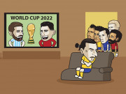Ảnh chế: Ibrahimovic "cay đắng" ngồi nhà xem Messi và Ronaldo đá World Cup