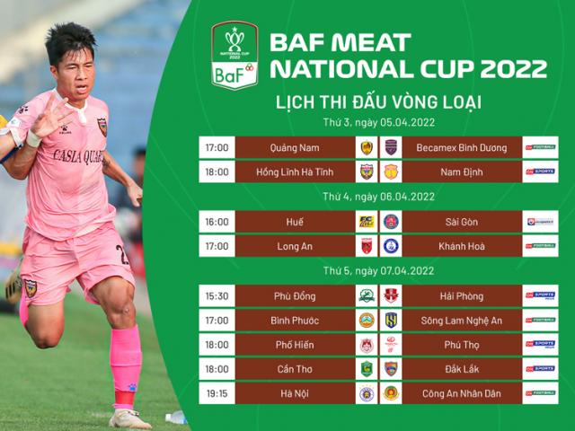 Khai mạc Cúp Quốc gia - BaF Meat 2022: Nóng Hồng Lĩnh Hà Tĩnh đối đầu Nam Định