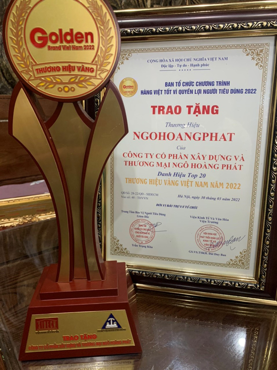 NGOHOANGPHAT lọt Top 20 Thương hiệu Vàng Việt Nam 2022 - 3