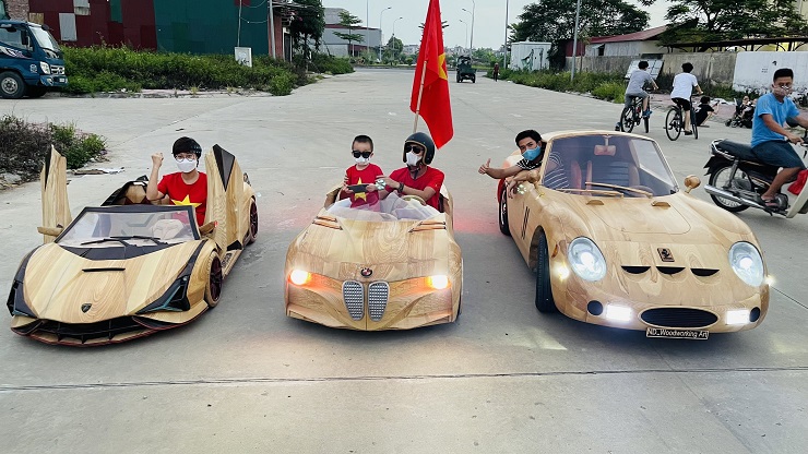 9x Bắc Ninh chi hàng trăm triệu chế tạo hàng loạt “siêu xe” bằng gỗ - 1