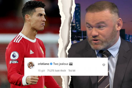 Ronaldo khiến mạng xã hội dậy sóng, tố Wayne Rooney là "kẻ ghen tị"