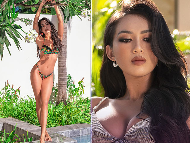 Yoga teacher Phuong Thao wipes her tears to have three