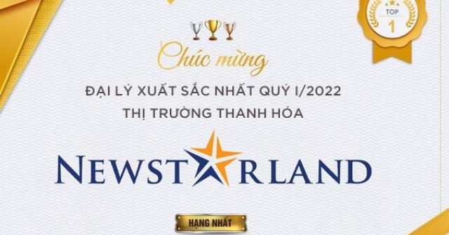 Read more about the article Newstarland tiếp tục là Đại lý xuất sắc nhất quý I/2022 của Sun Group tại Thanh Hóa