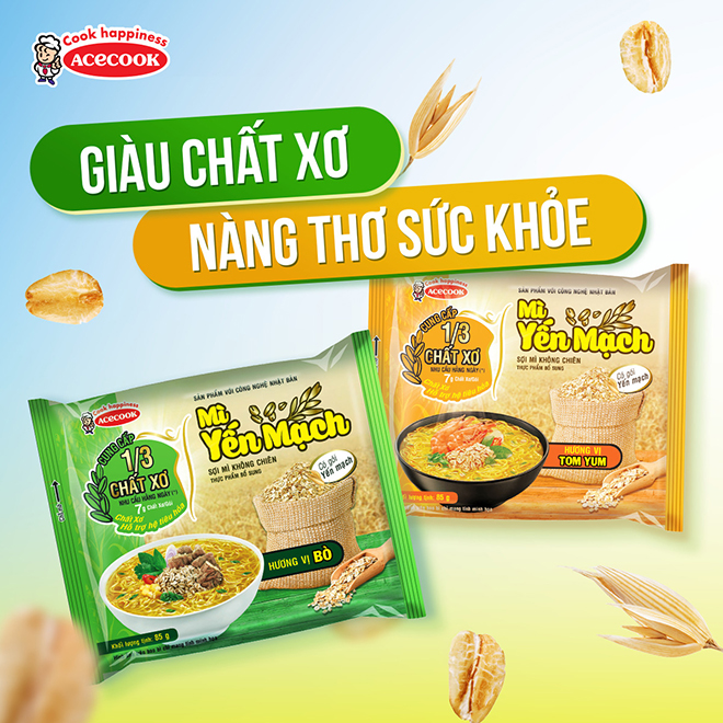 Nạp năng lượng cho ngày bình thường mới với Mì Yến Mạch Acecook - 3