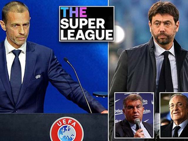 Super League tái khởi động: Chủ tịch UEFA lên án 3 CLB, sếp Juventus đáp trả