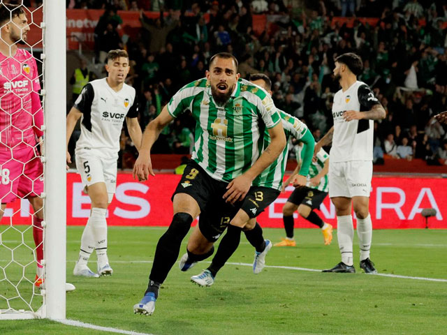 Video bóng đá Real Betis - Valencia: Kịch tính 120 phút và loạt penalty (Chung kết cúp nhà vua Tây Ban Nha)