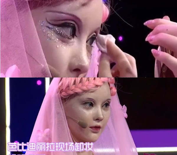 "Búp bê sống" lai Trung - Nga nhận 14 tỷ vì dám tẩy trang trên sóng truyền hình? - 2