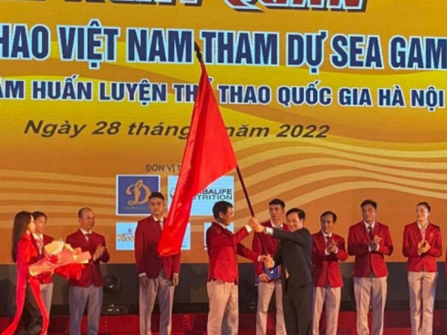 Vietnam Sports Delegation marches out, determined to win the top spot at the 31st SEA Games