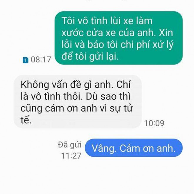 Từ câu chuyện xin lỗi vì va quẹt xe: Cần nhân rộng sự nhân văn trên đường lái - 1