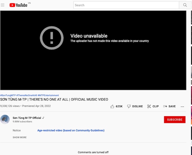 Chưa xóa khỏi YouTube, MV &#34;There&#39;s No One At All&#34; của Sơn Tùng M-TP hút thêm triệu view - 3
