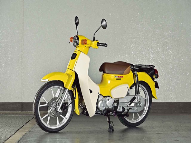 Đẹp phát mê huyền thoại Honda Super Cub bản màu vàng mới đét