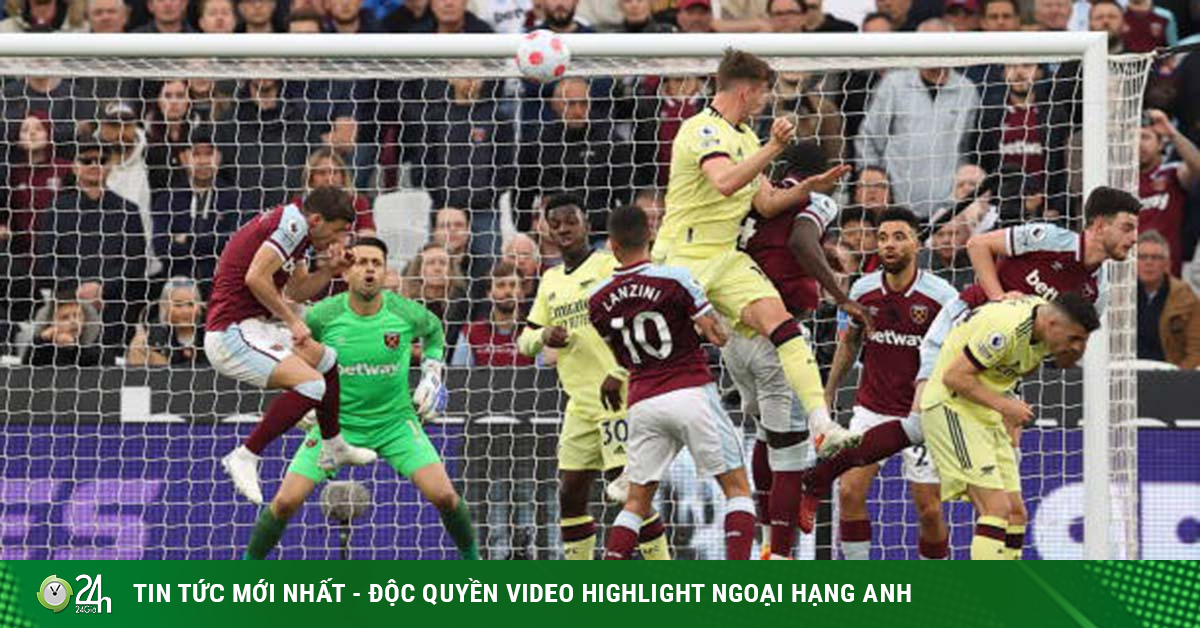 Video bóng đá West Ham - Arsenal: 2 quả phạt góc, 2 trung vệ lên tiếng (Vòng 35 Ngoại hạng Anh)