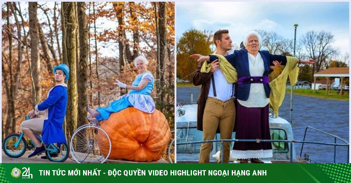 Những bức ảnh hài hước thu hút 2,6 triệu người theo dõi của cụ bà 95 tuổi và cháu trai
